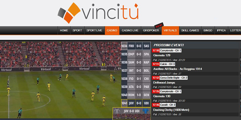 vincitu scommesse virtuali