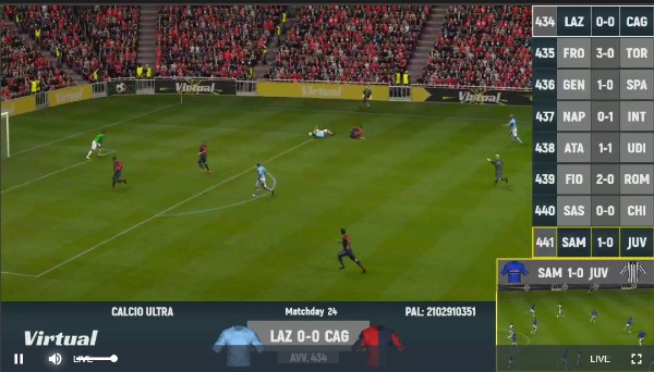 calcio virtuale novibet