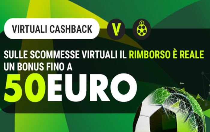 Scommesse Virtuali Cashback Lottomatica