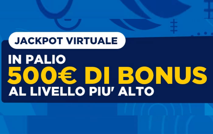 Bonus Jackpot Virtuale Goldbet 500€